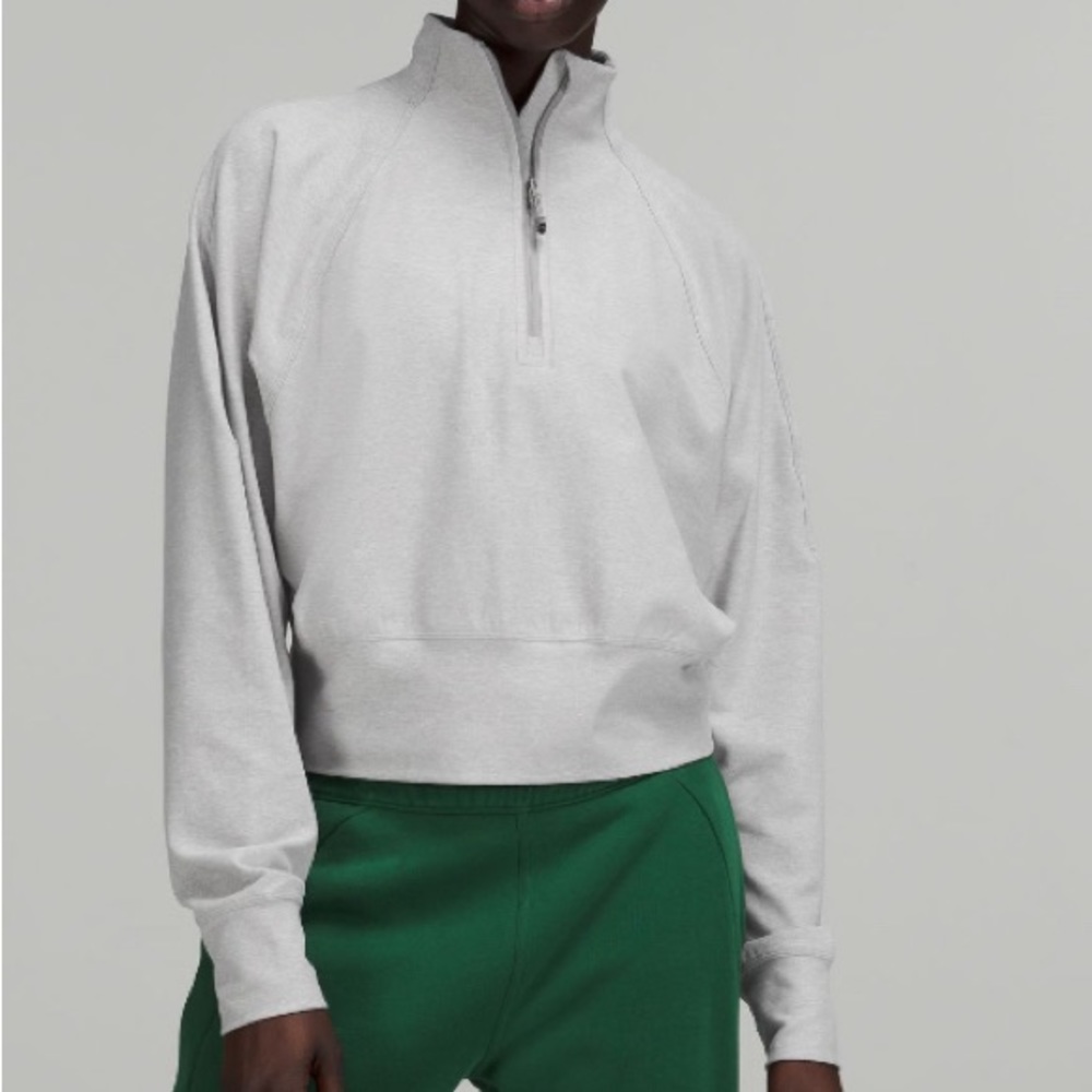 Ready to Rulu Crop half zip